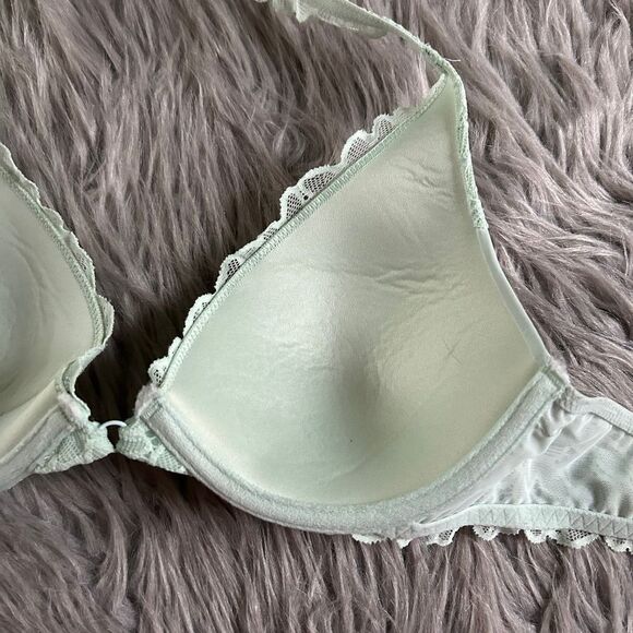 Aerie Lightly Lined Bra‎ Womens Size 34B Halter Top Strap Underwire Back Closure - Picture 7 of 8